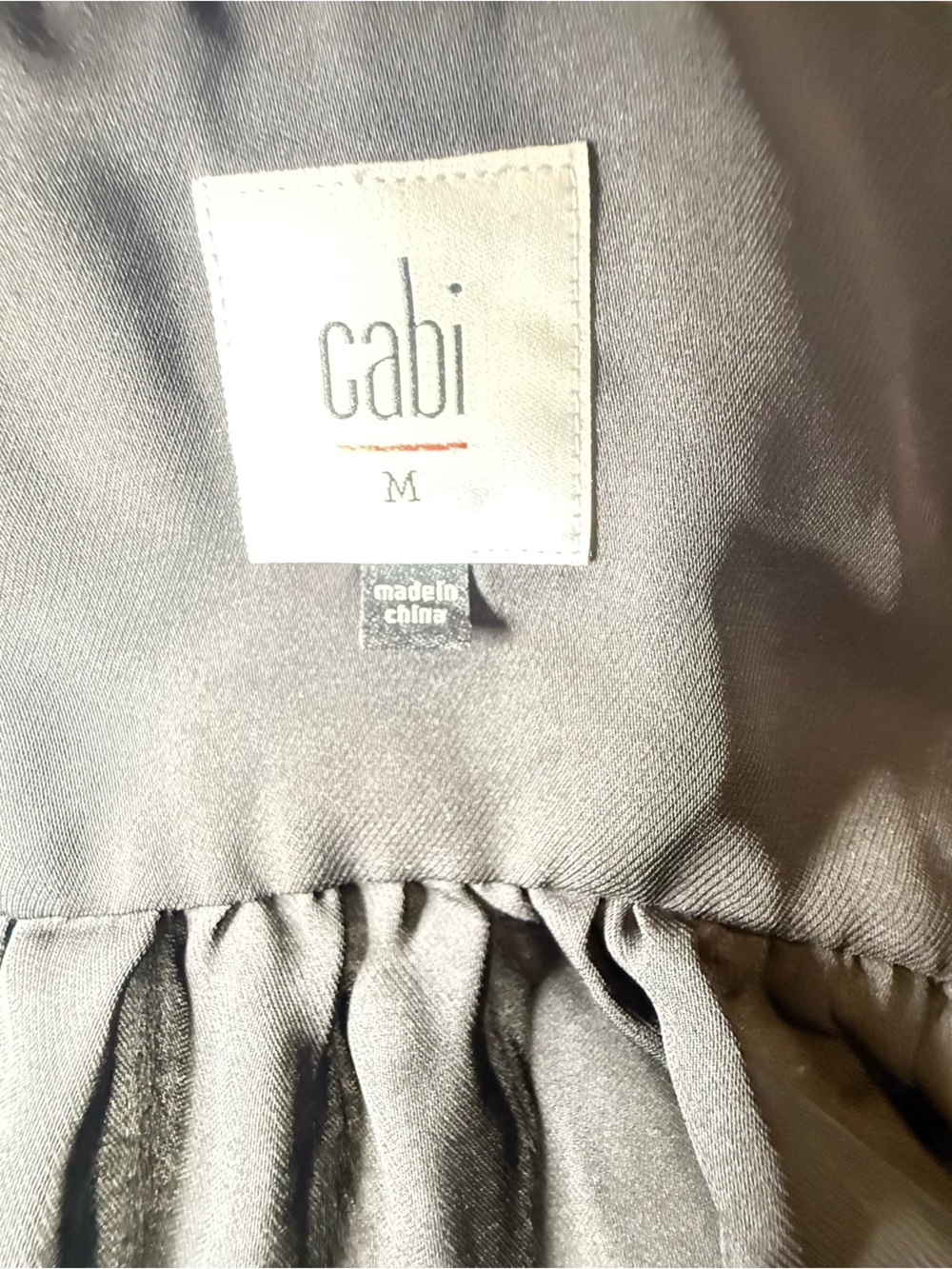 CAbi Black V-Neck Floral Tunic with Red and Blue Blooms - Picture 5 of 7